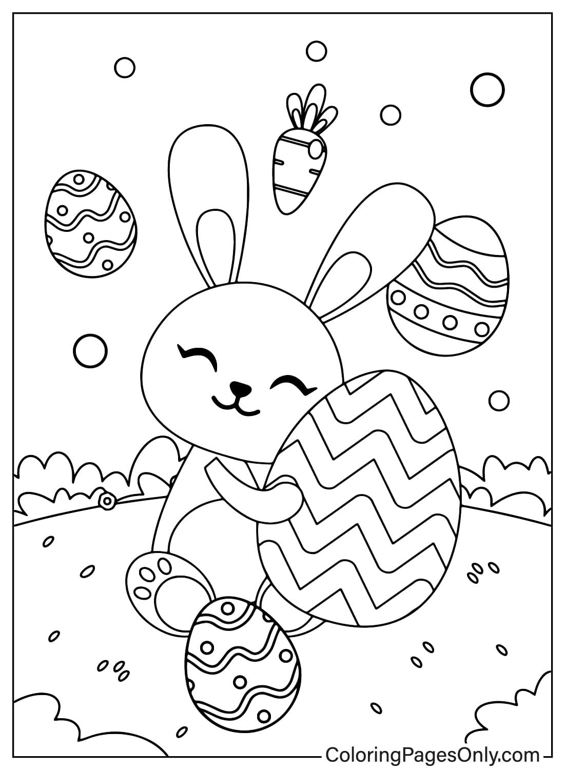 Easter Bunny Printable Coloring Page Free Printable Coloring Pages