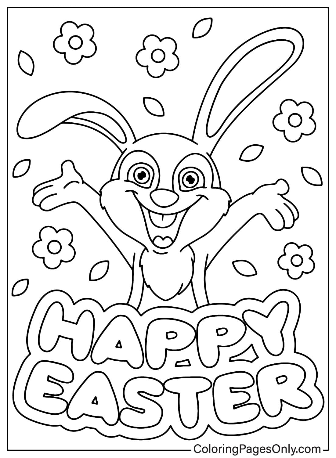 Easter Bunny Coloring Page Coloring Page
