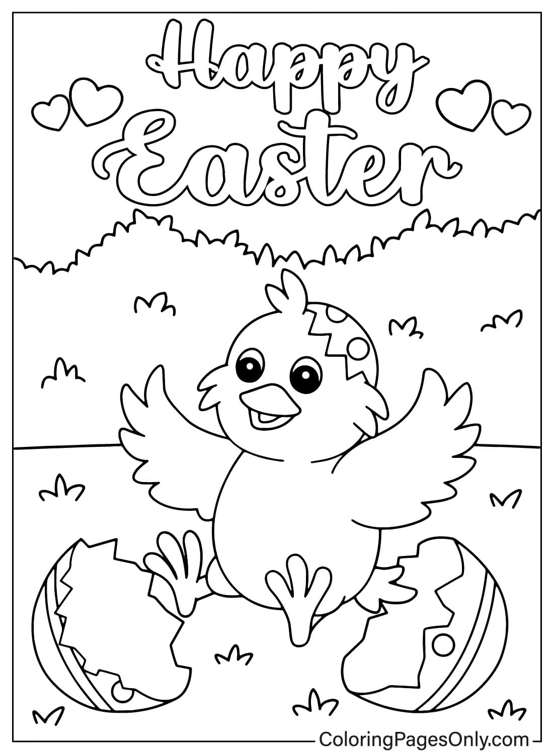 61 Free Printable Easter Chick Coloring Pages