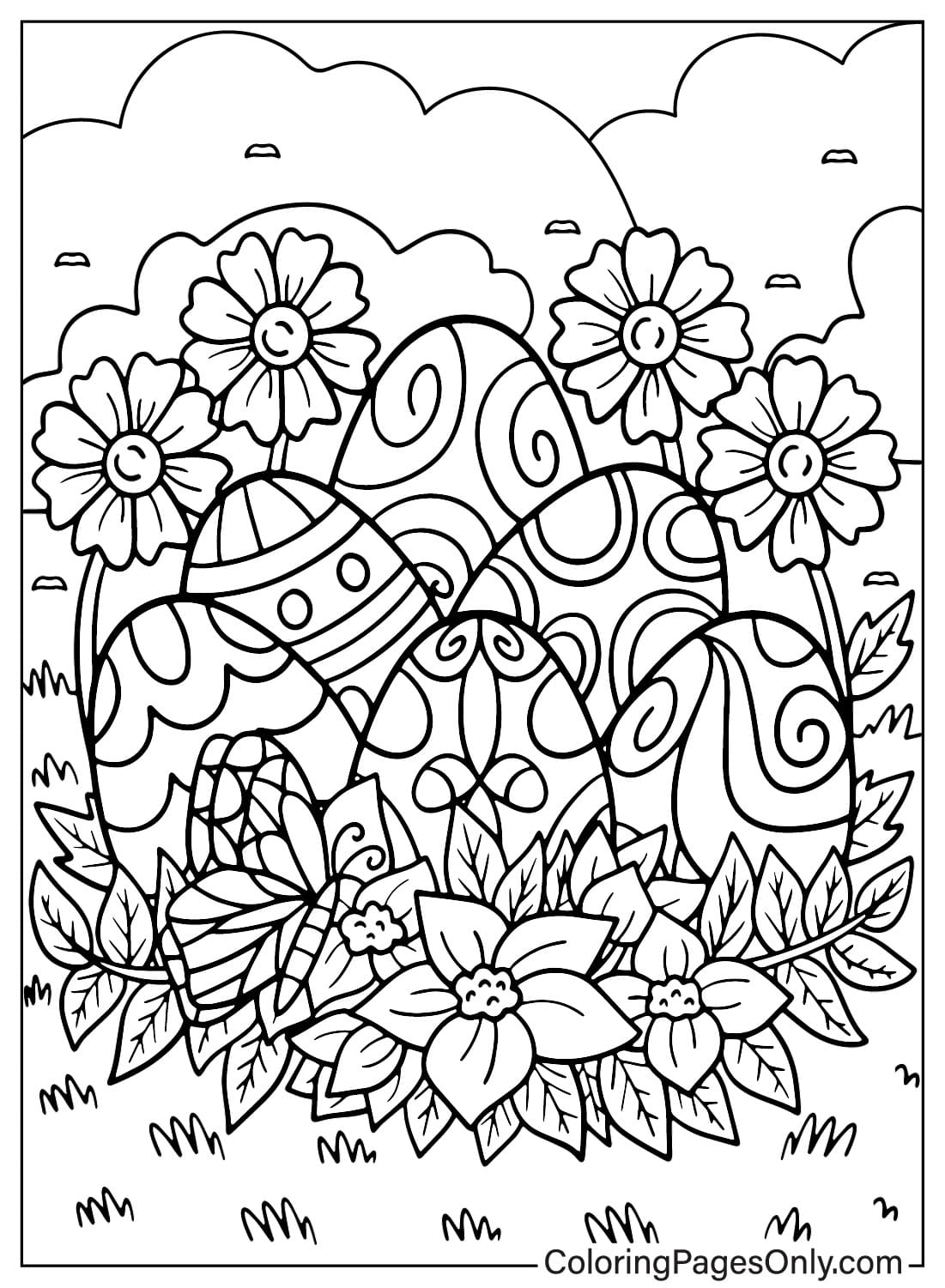 Free Printable Coloring Pages Easter Eggs Free Printable Coloring Pages Easter Eggs