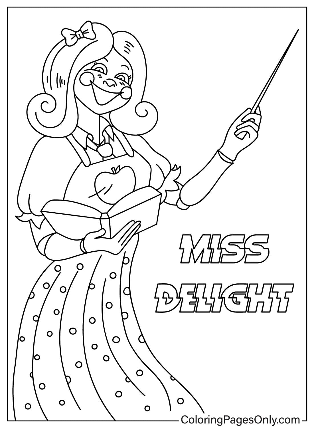 Pagina da colorare gratuita di Miss Delight da Miss Delight