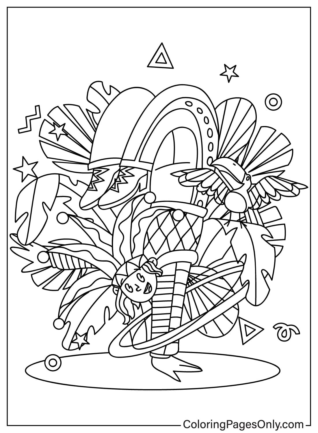 Free Printable Carnival Coloring Page