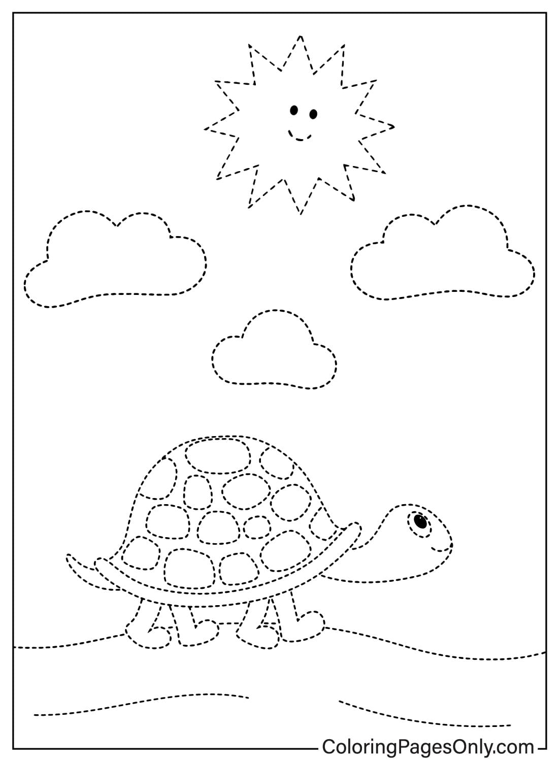 Free Printable Tracing Coloring Page from Tracing