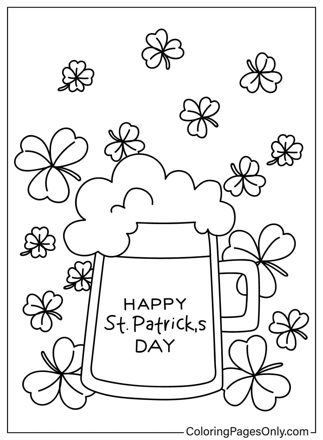 Happy St. Patricks Day Coloring Book