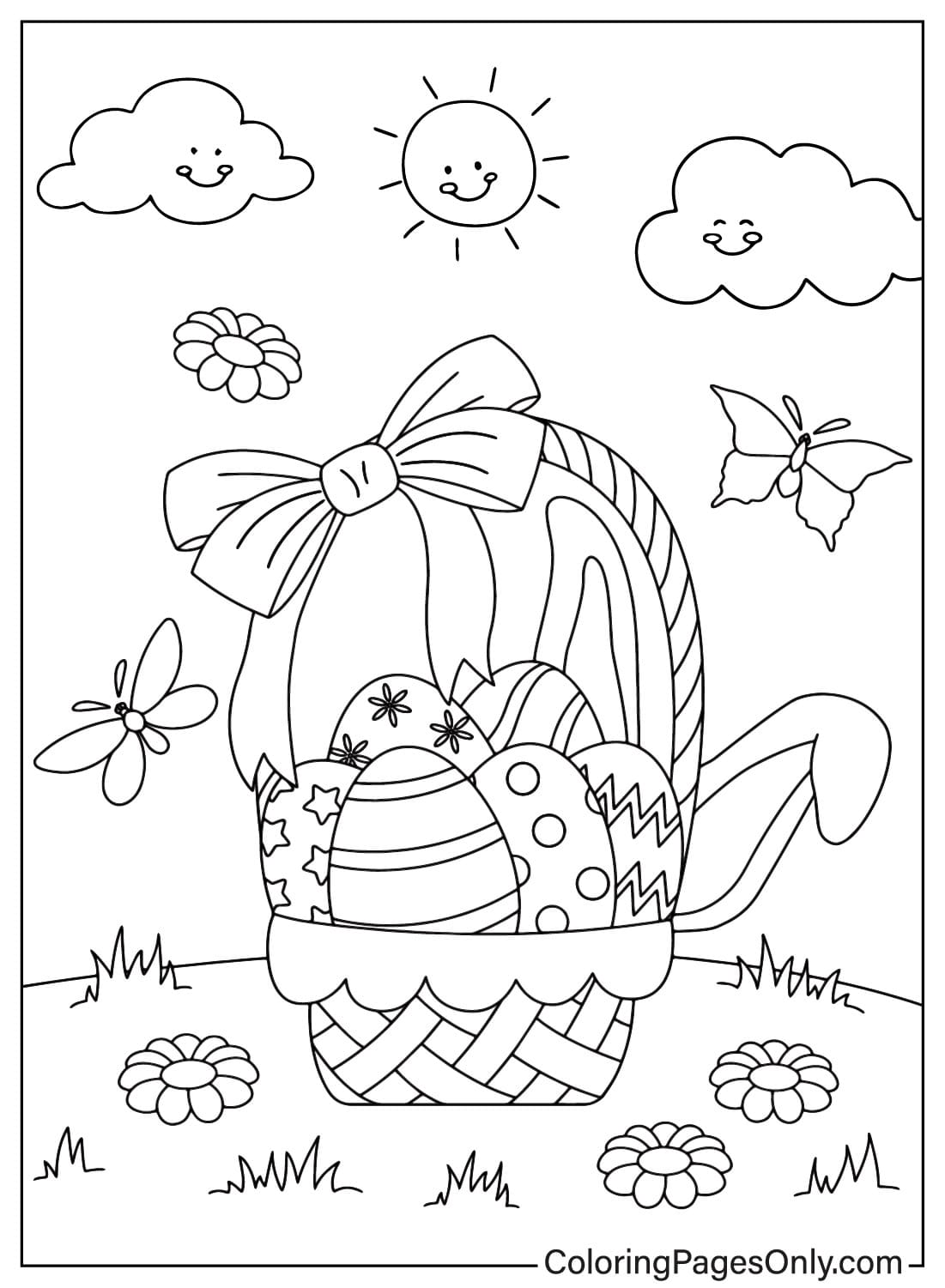 Images Easter Eggs Coloring Page