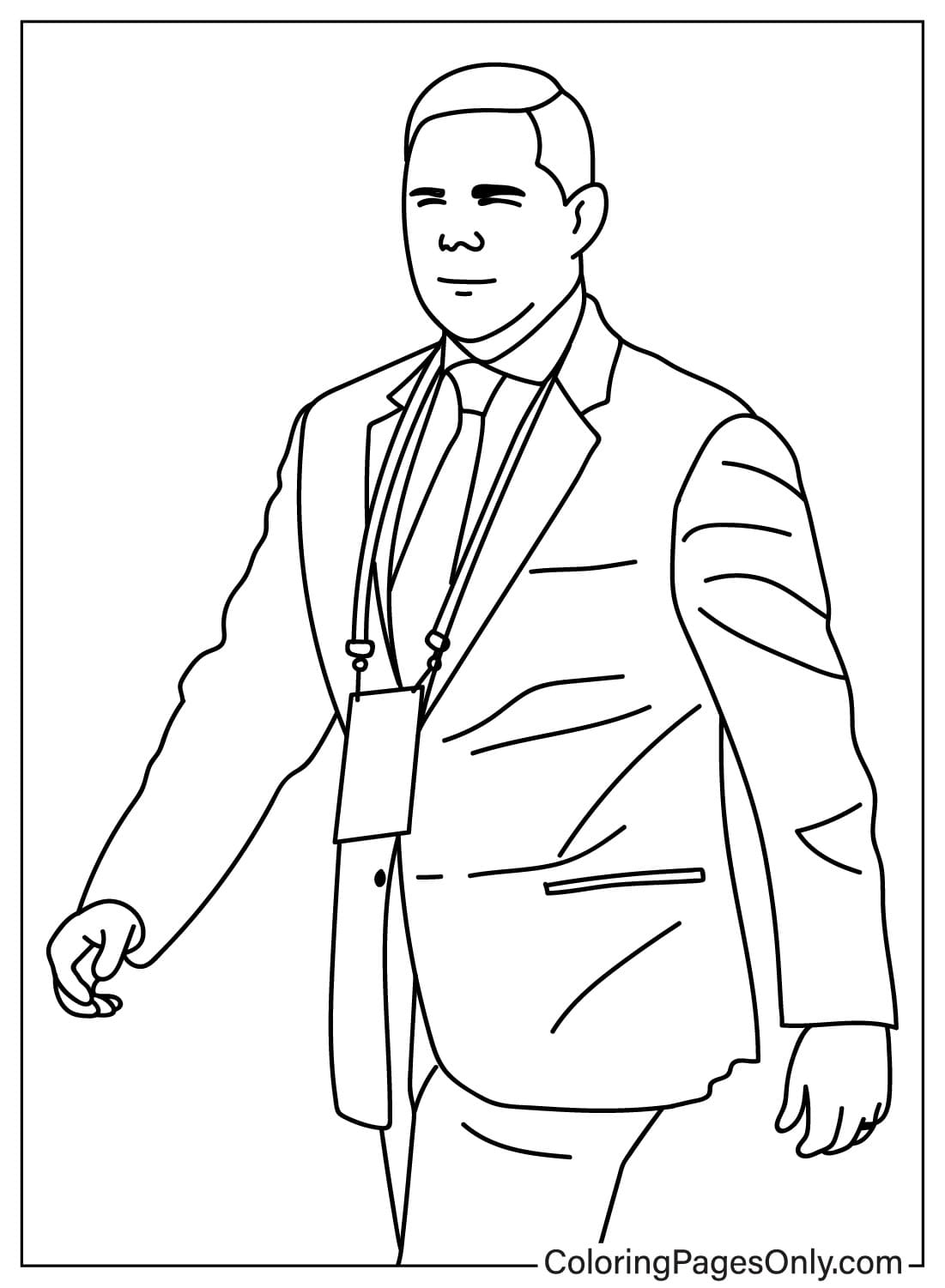 Jed York Coloring Page from San Francisco 49ers