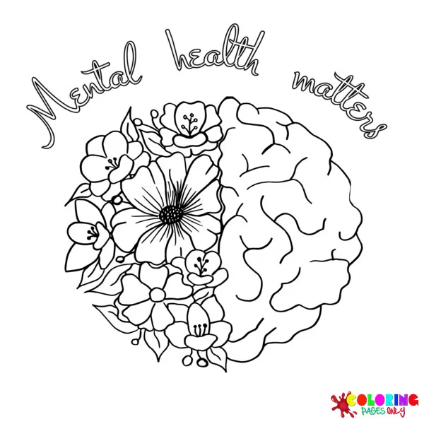 Dibujos para colorear de salud mental