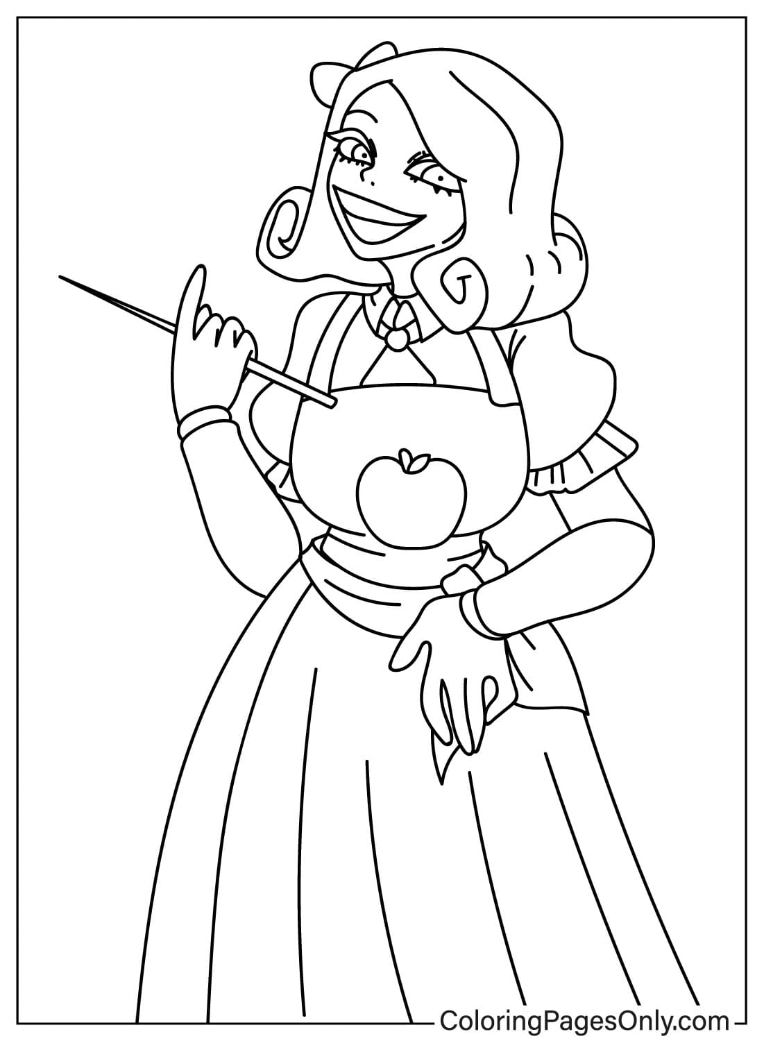Miss Delight Coloring Page to Print from Miss Delight