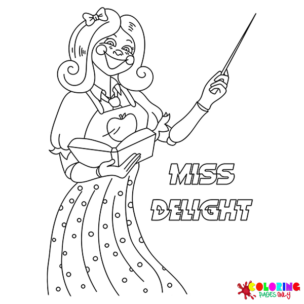 Desenhos para colorir Miss Delight