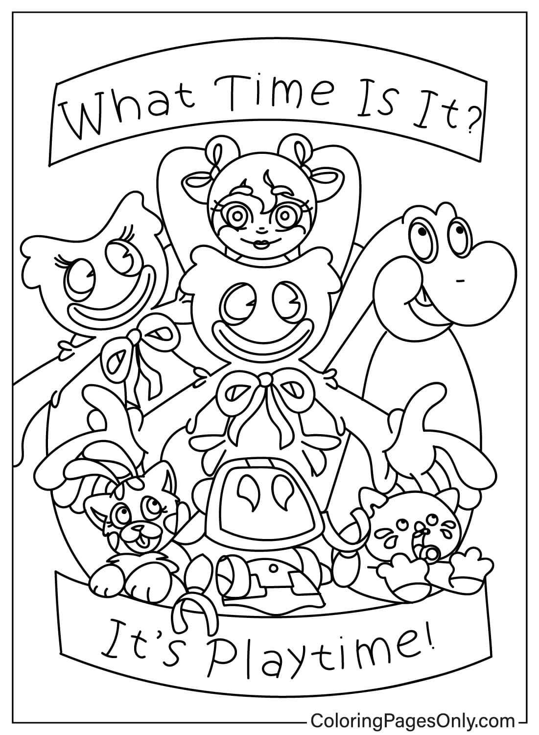 Poppy Playtime Images Coloring Page from Poppy Playtime
