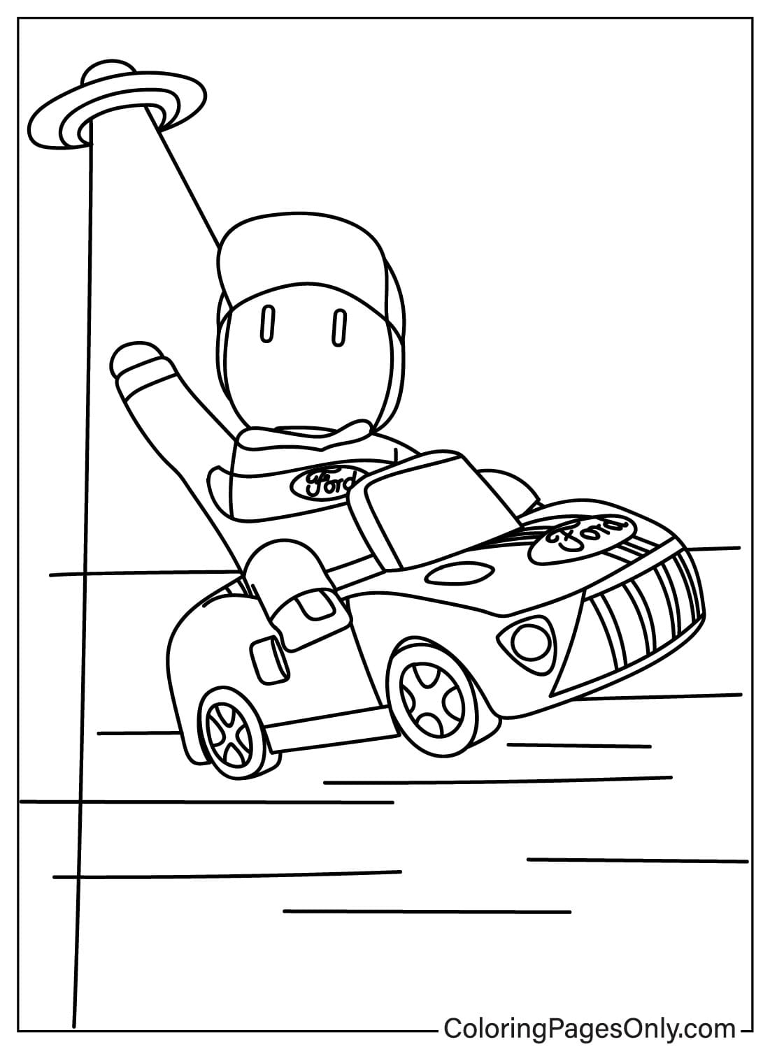 Printable Stumble Guys Coloring Page from Stumble Guys