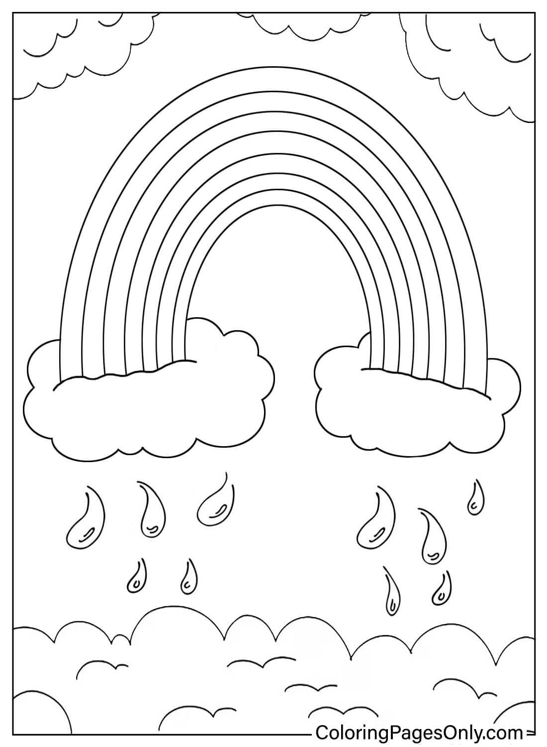 Rainbow Coloring Page Free