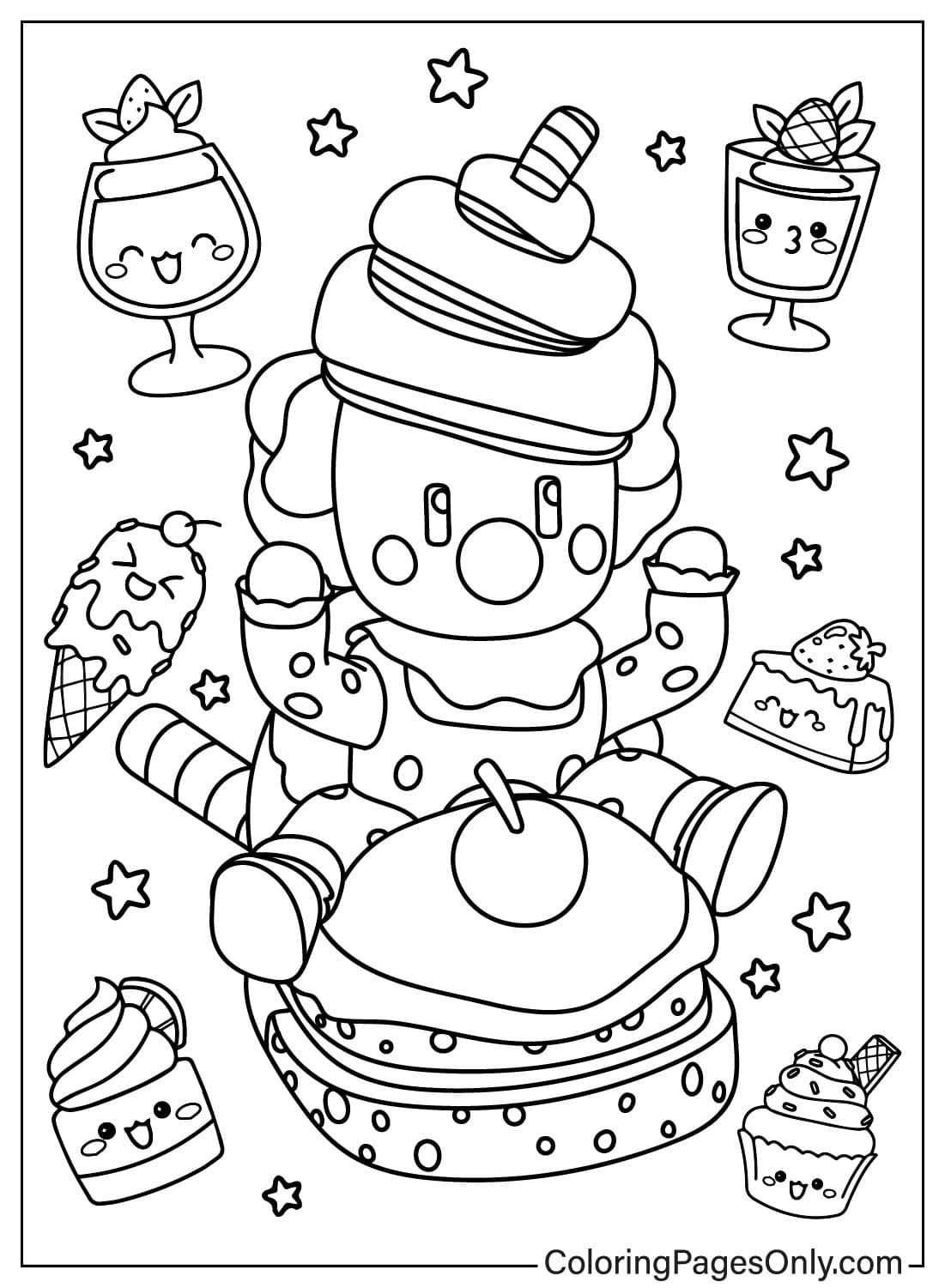 Stumble Guys Coloring Page Printable from Stumble Guys