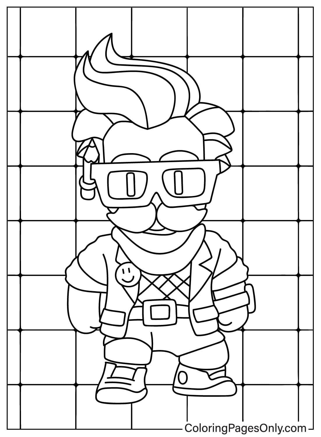 Stumble Guys Coloring Page from Stumble Guys