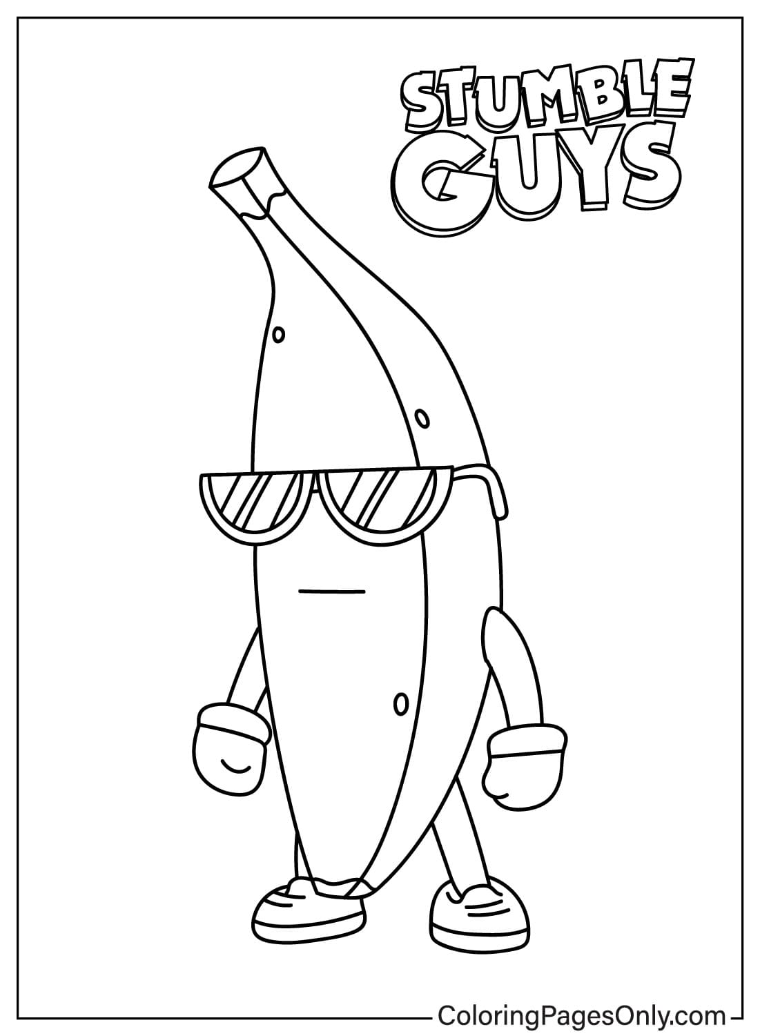 Stumble Guys Coloring Pages to Download from Stumble Guys