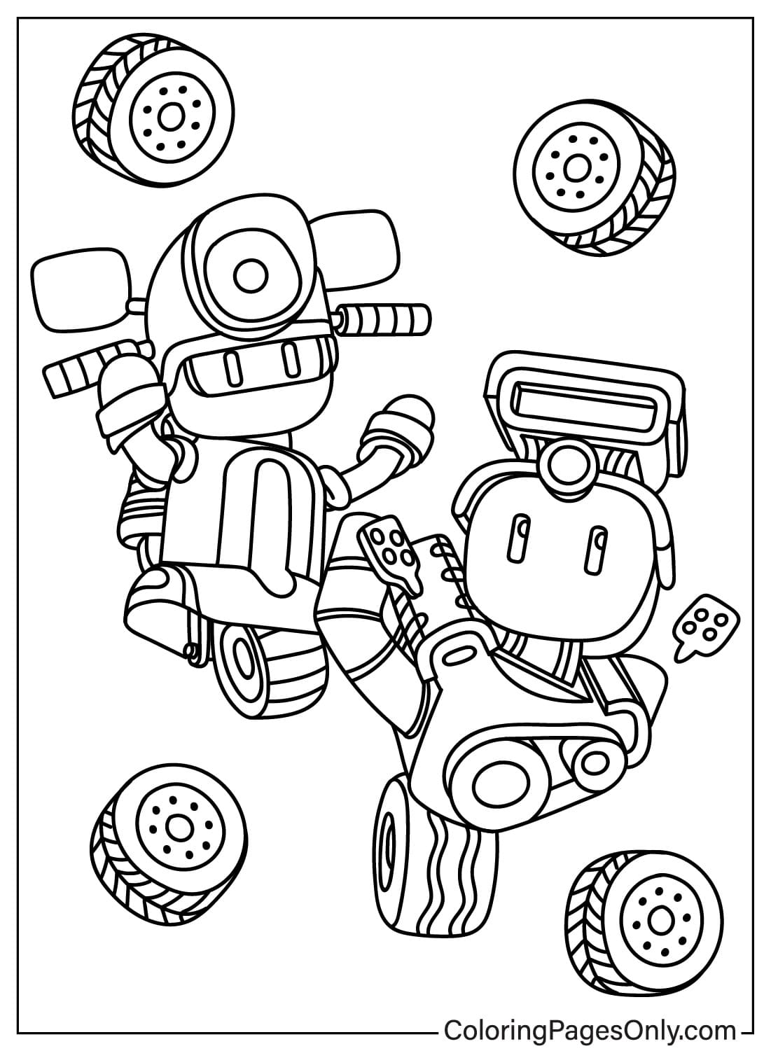 Stumble Guys Drawing Coloring Page from Stumble Guys