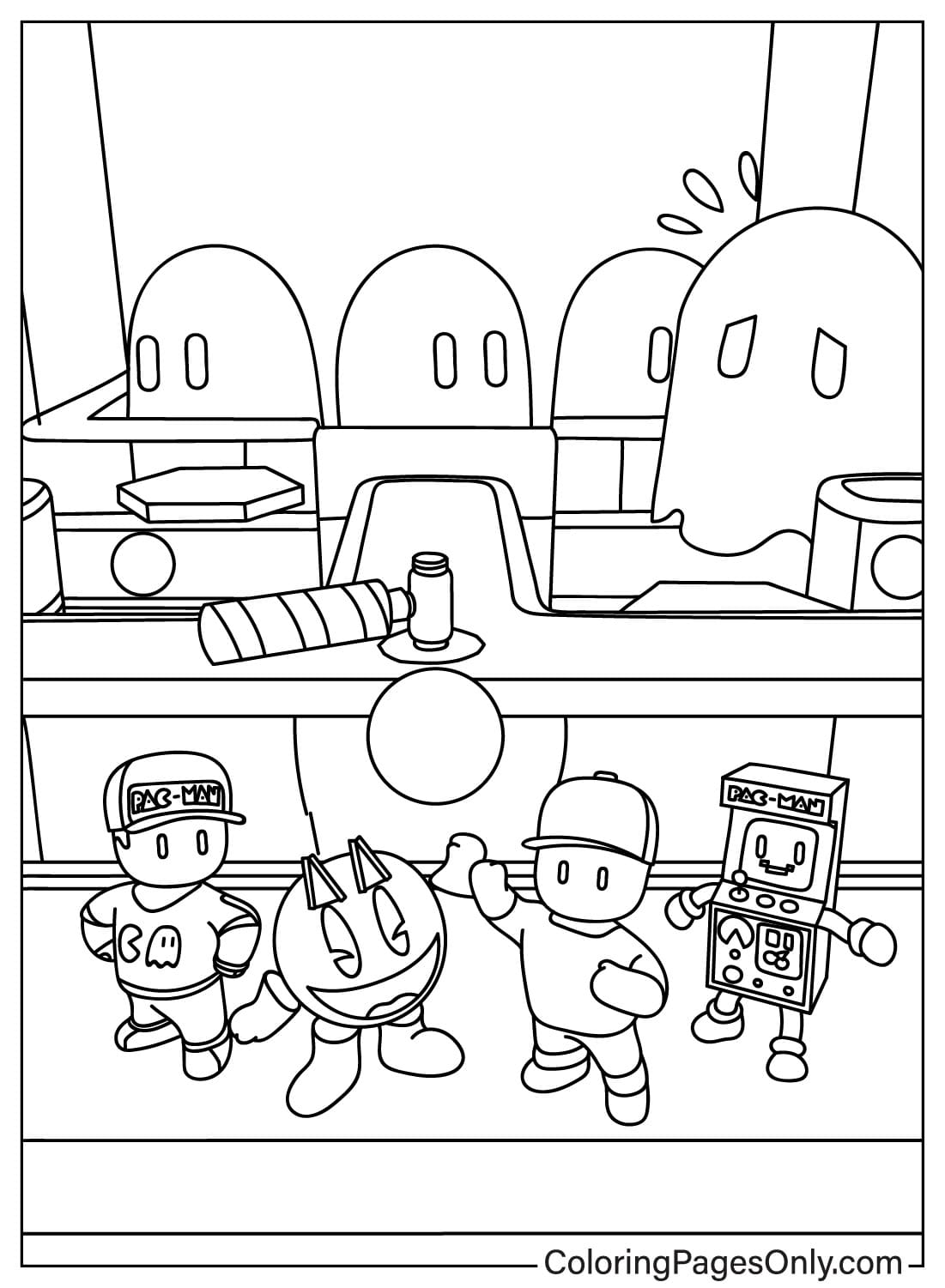 Stumble Guys Free Printable Coloring Page from Stumble Guys