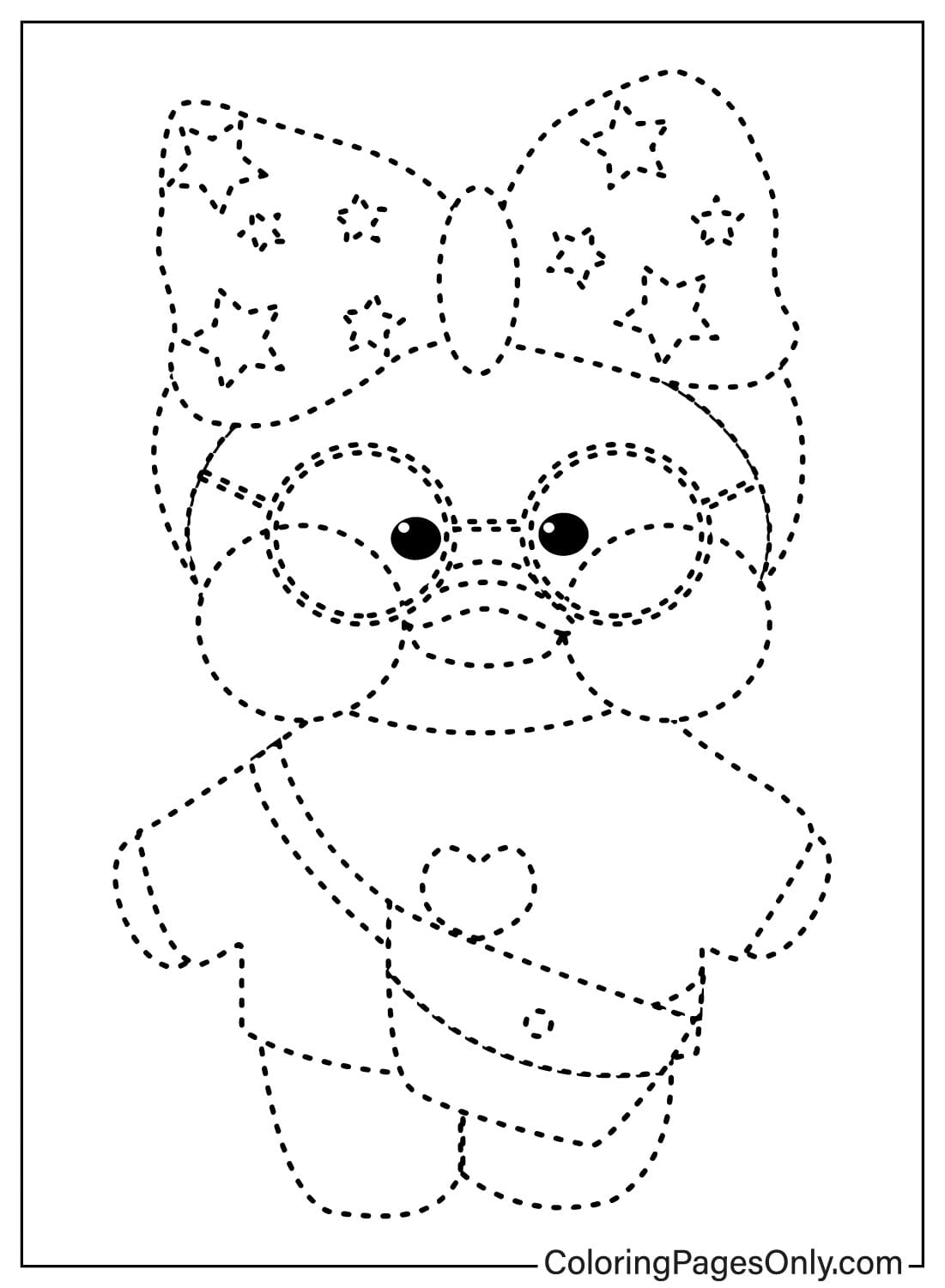 Tracing Coloring Page Free from Tracing