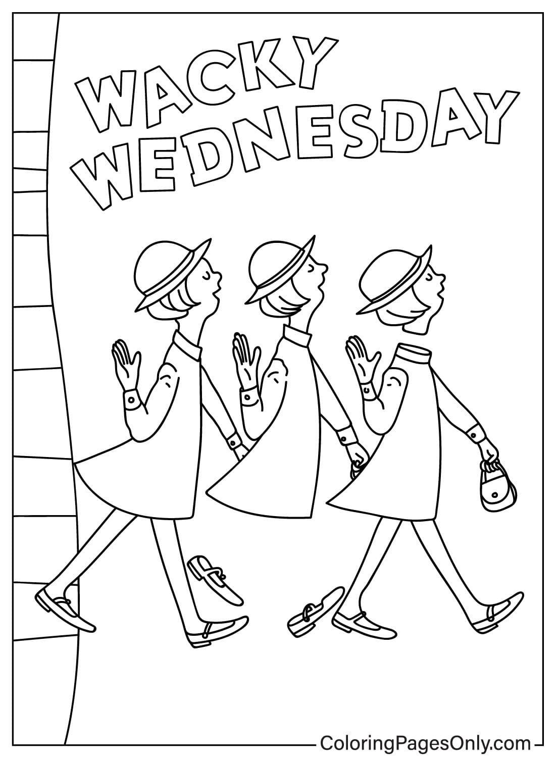 Mercoledì stravagante del Dr. Seuss Pagina da colorare da Mercoledì stravagante