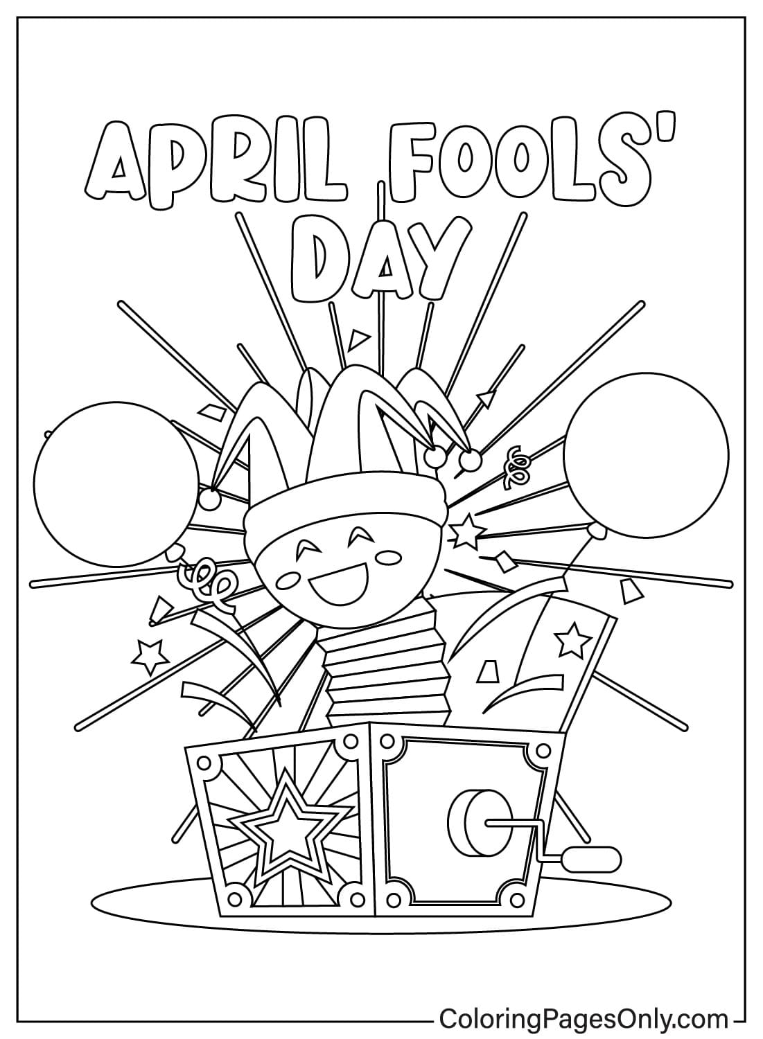 April Fool's Day-afbeeldingen om in te kleuren vanaf April Fool's Day