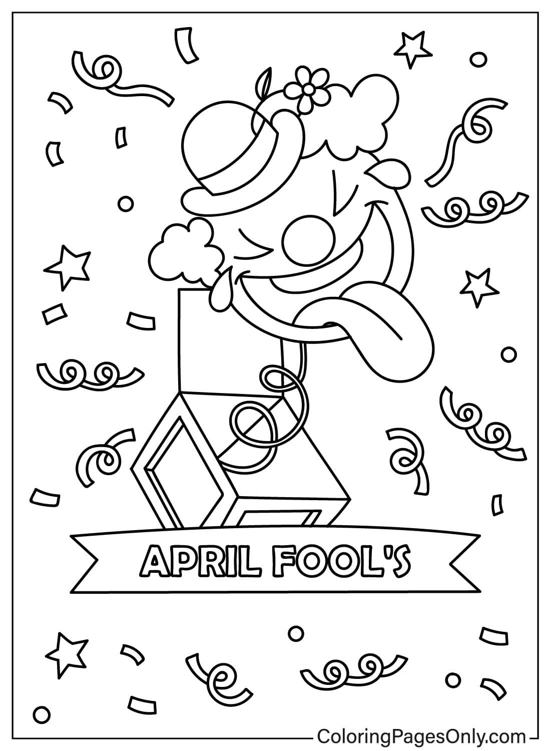 April Fool's Day om te kleuren vanaf April Fool's Day