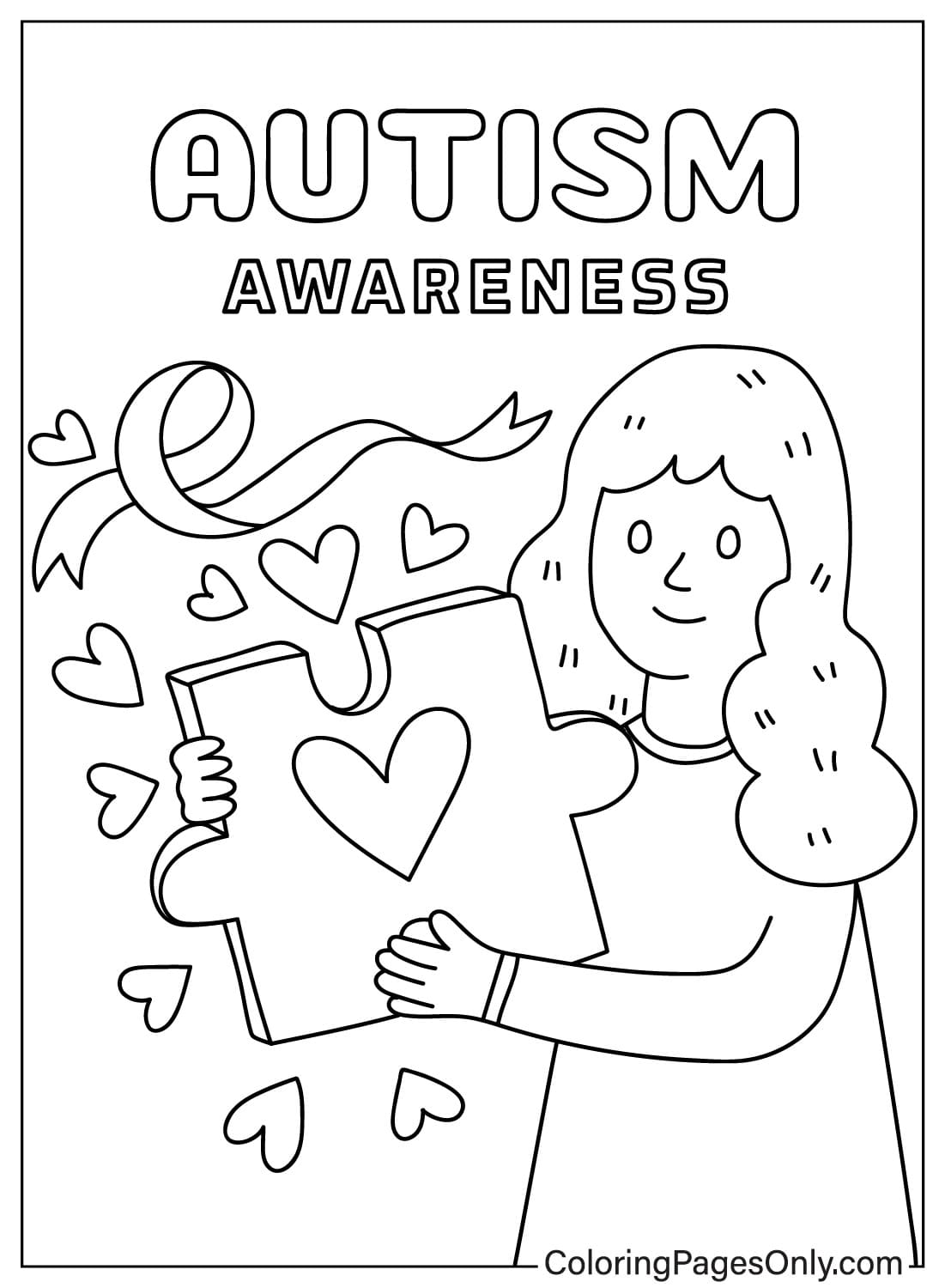Цветные листы с информацией об аутизме, посвященные Всемирному дню распространения информации об аутизме