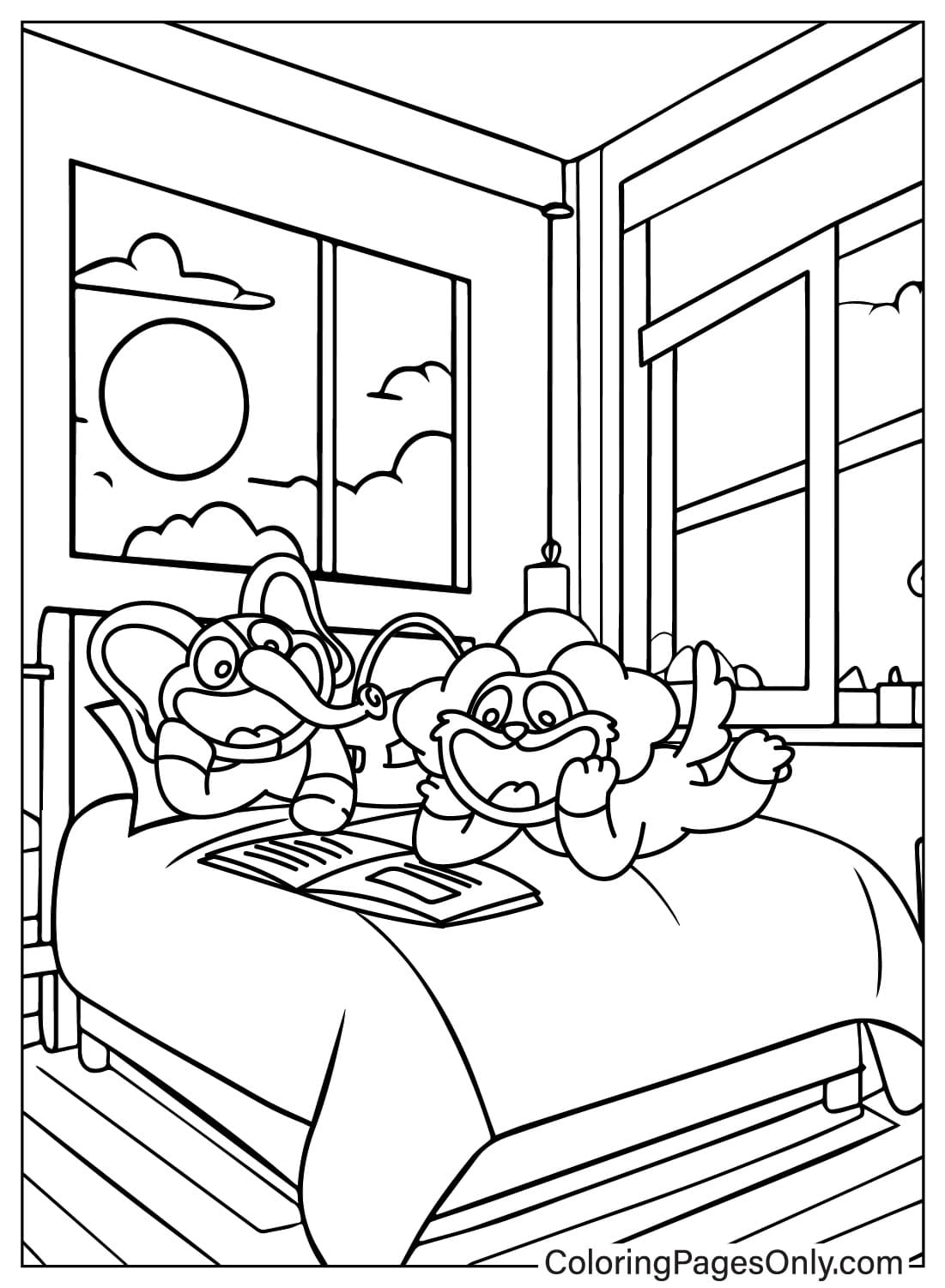 Bubba Bubbaphant and DogDay Coloring Page from DogDay