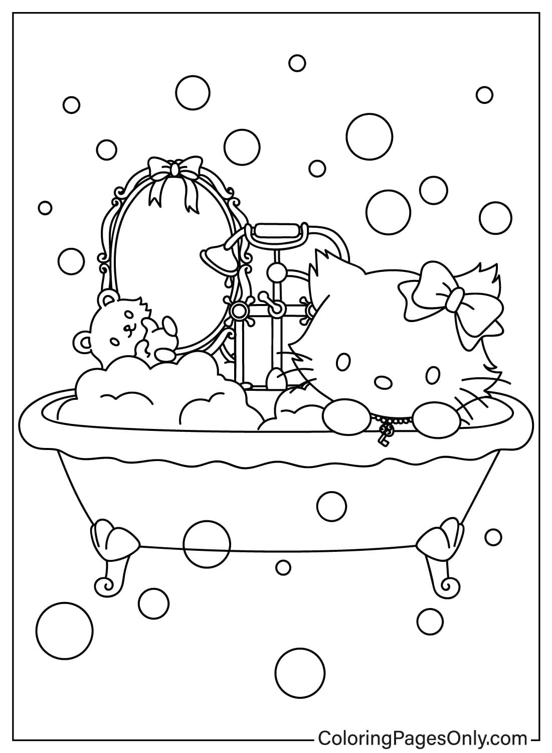 Charmmy Kitty Coloring Page Free from Charmmy Kitty