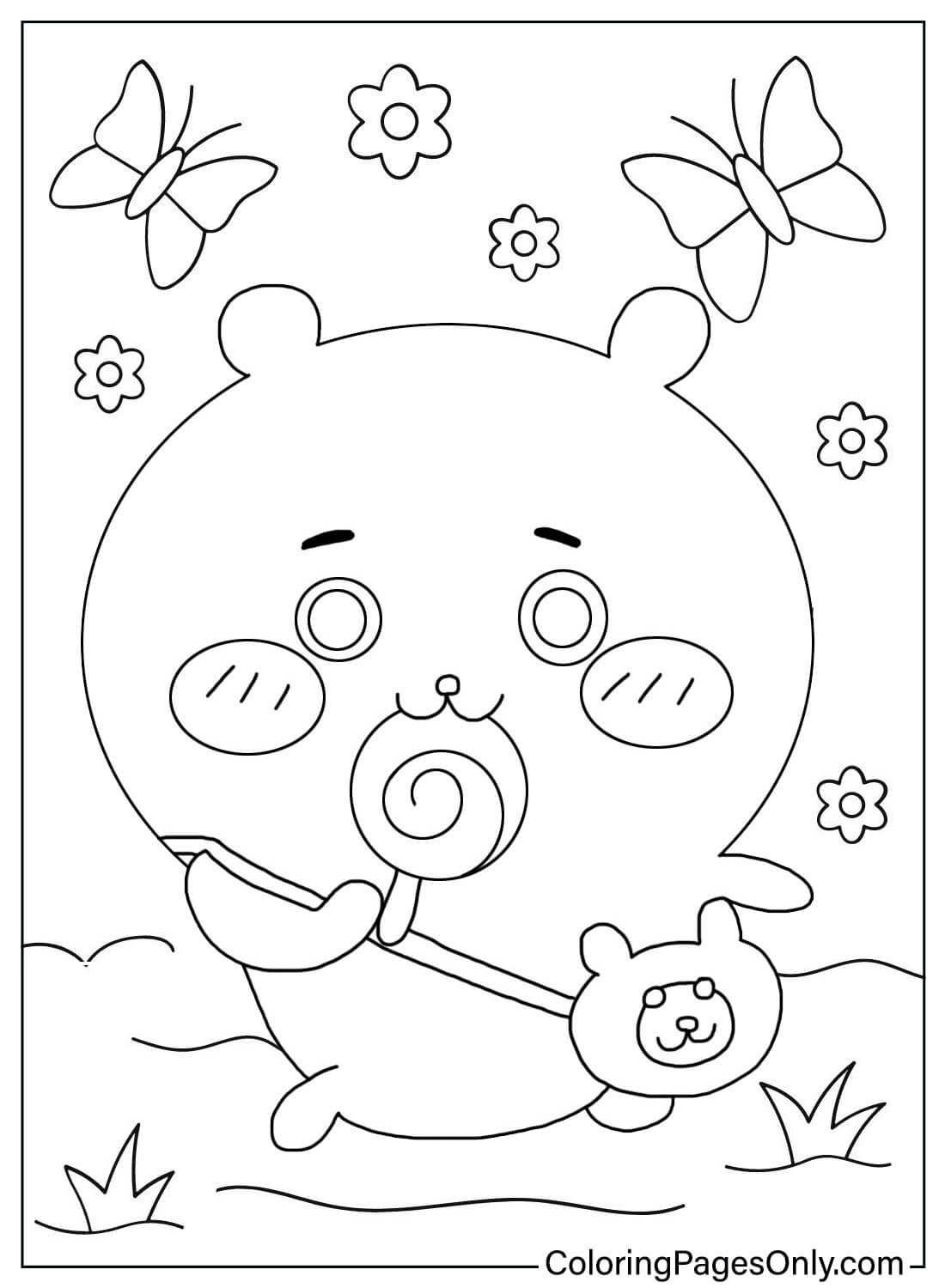 Página para colorir de Chiikawa de Chiikawa