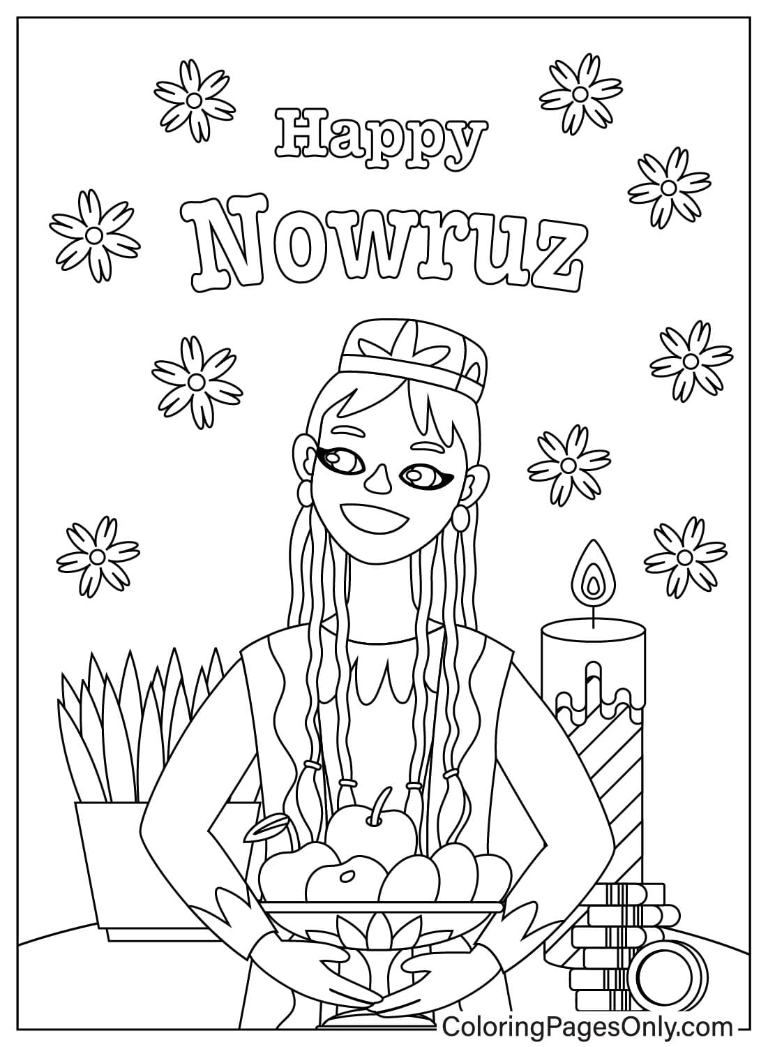 Página para colorir Dia Internacional de Nowruz from Dia Internacional de Nowruz
