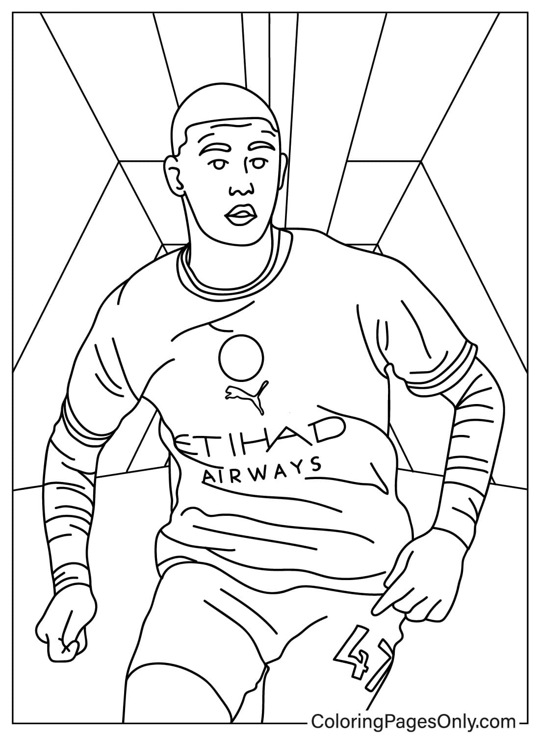 Coloring Page Phil Foden from Phil Foden