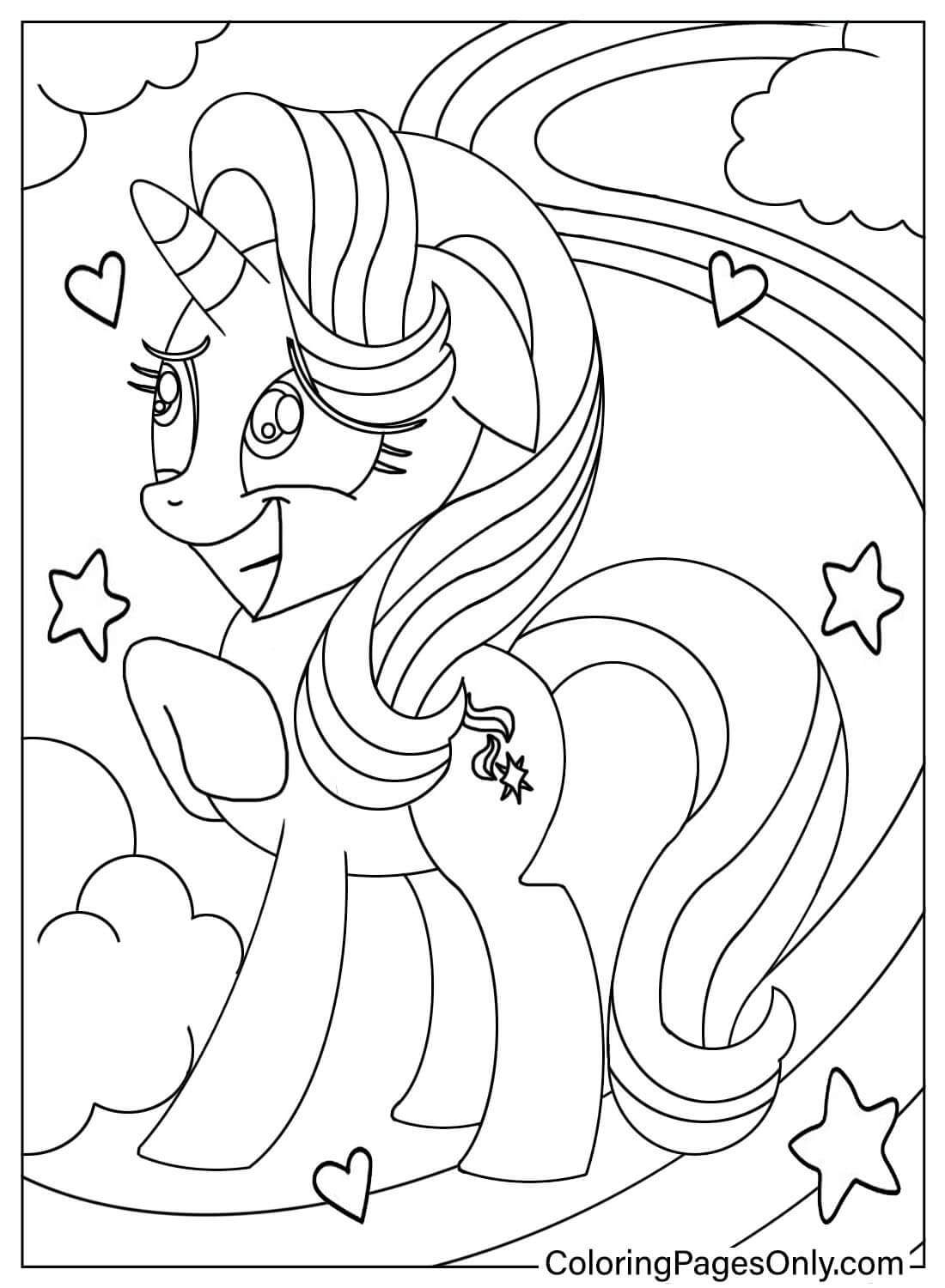 Coloring Page Starlight Glimmer from Starlight Glimmer
