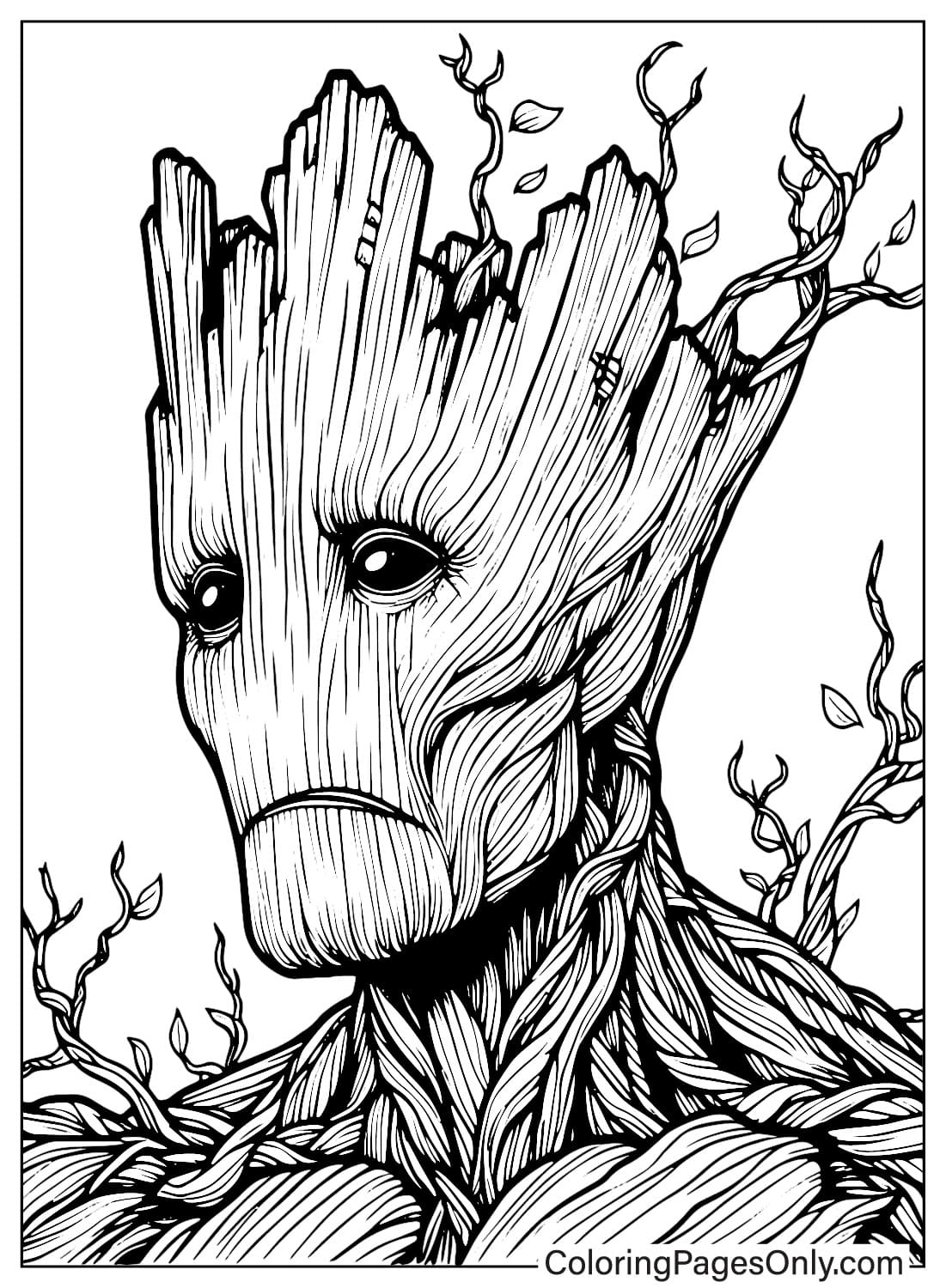 Coloring Sheet Groot from Groot