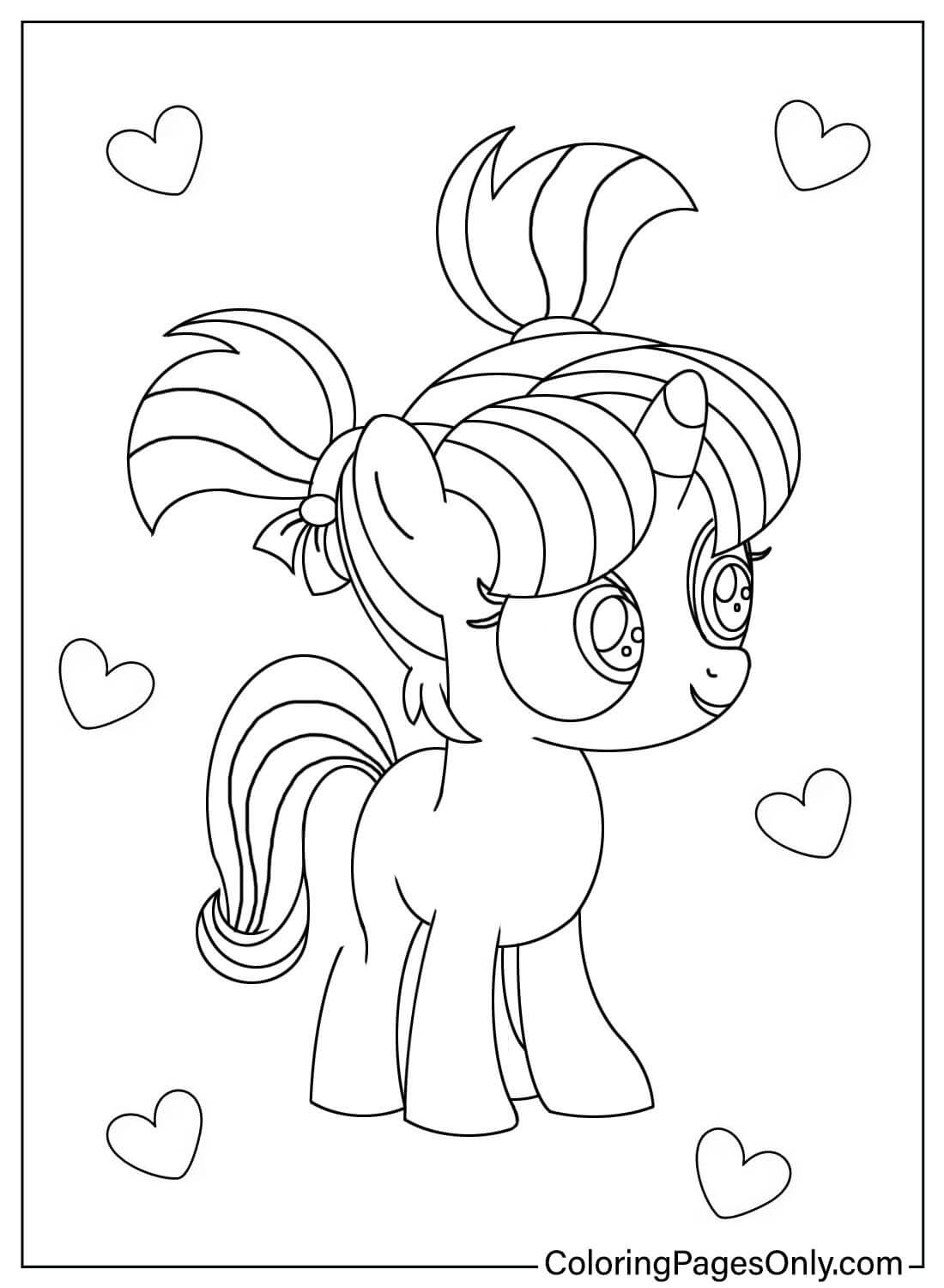 Cute Starlight Glimmer Coloring Page from Starlight Glimmer