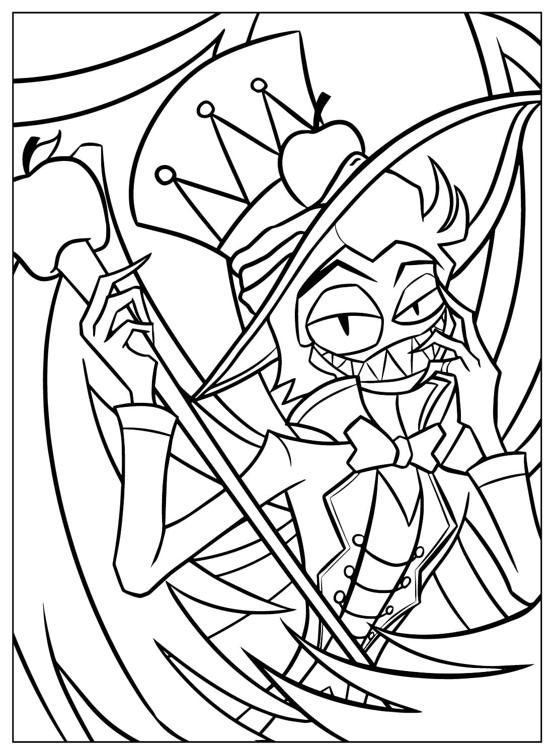 Drawing Lucifer Morningstar Coloring Page from Lucifer Morningstar