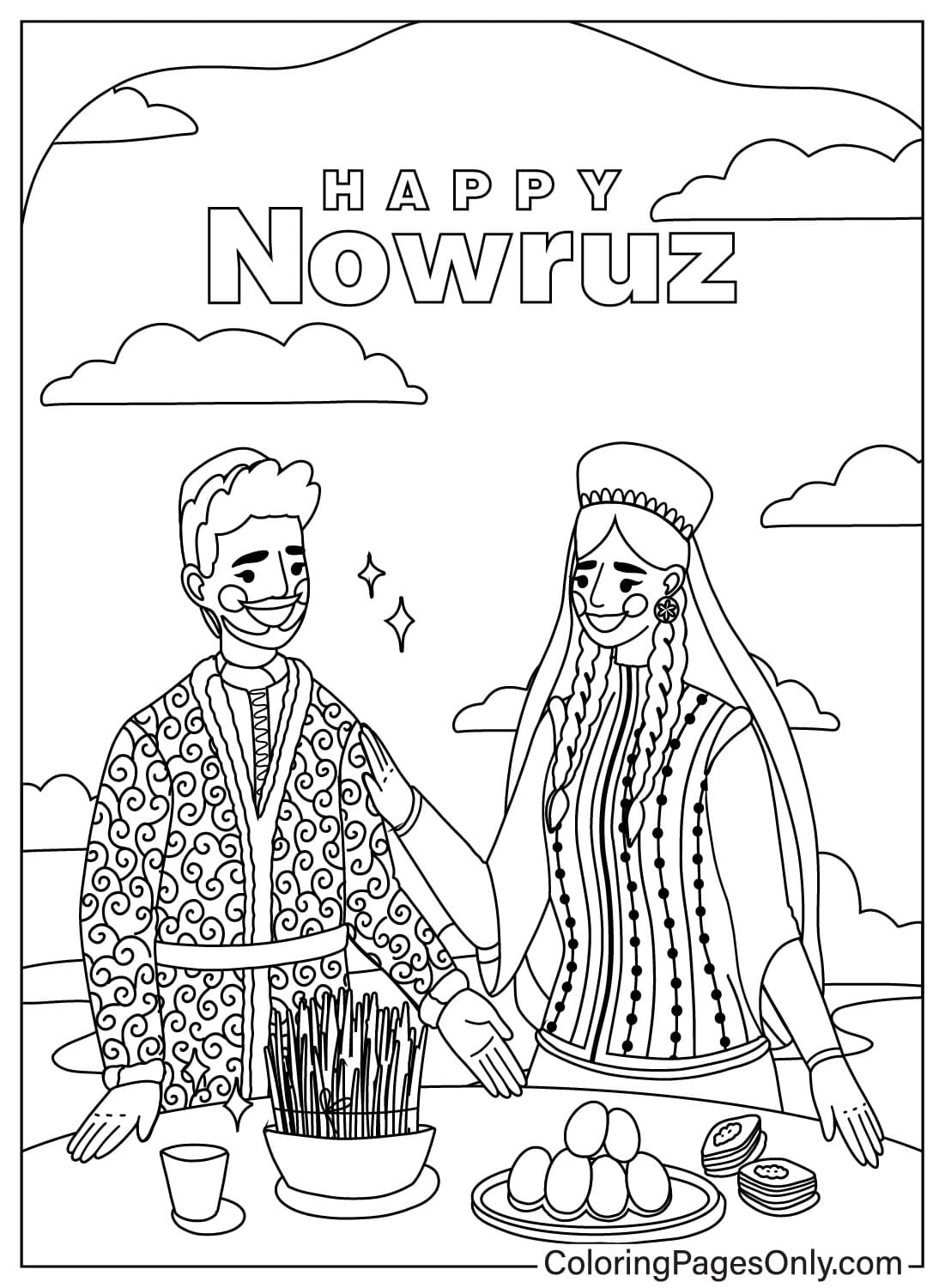 20 International Nowruz Day Coloring Pages Free Printable PDF 