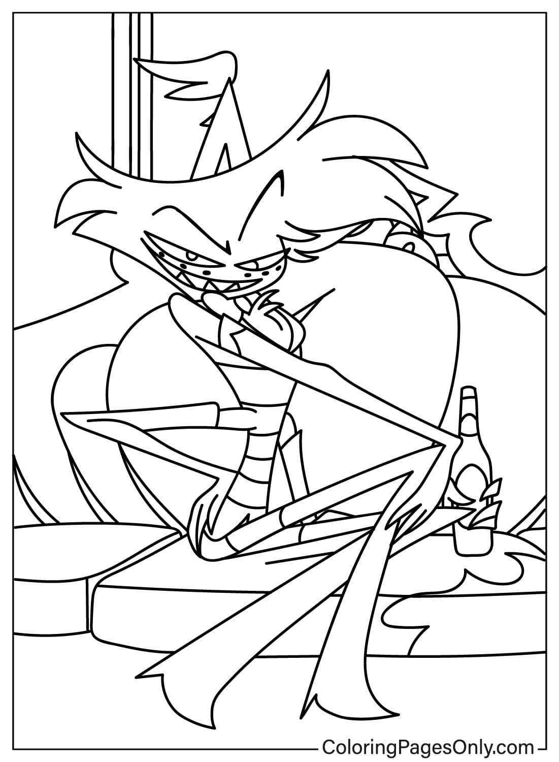 Drinking Angel Dust Coloring Page from Angel Dust