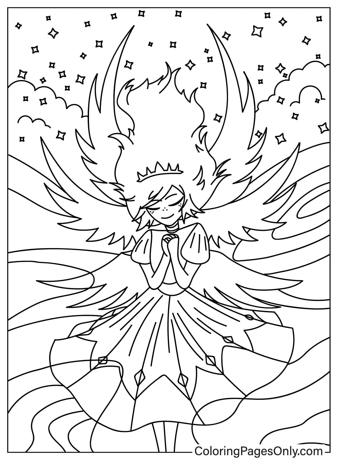 Emily Pray Coloring Page from Emily