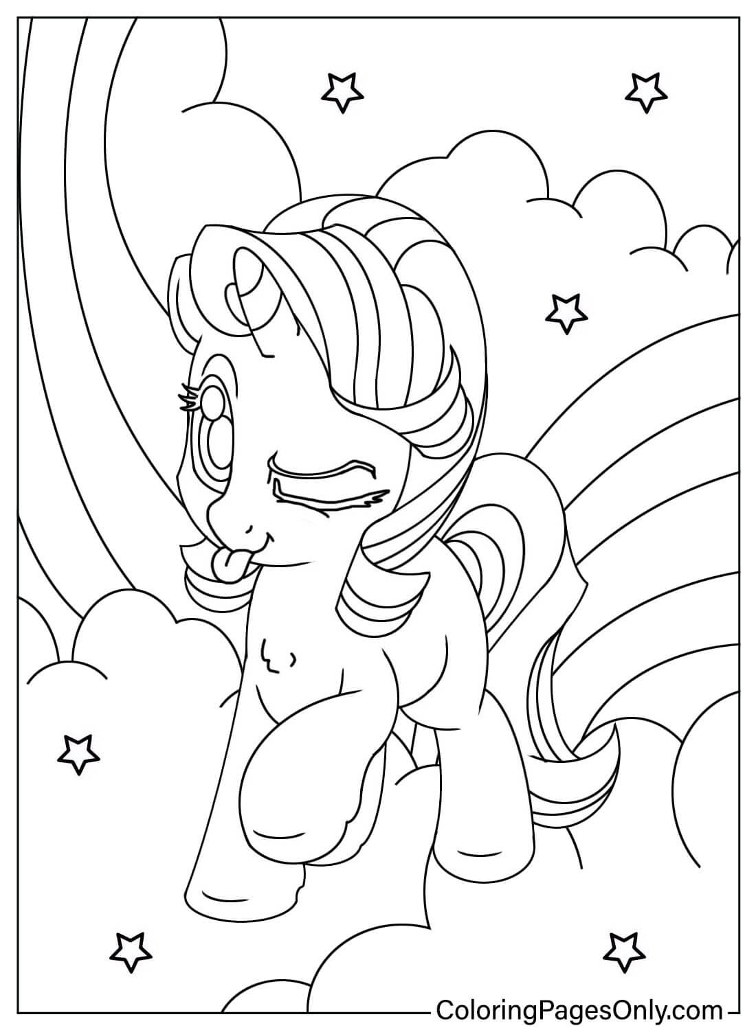 Funny Starlight Glimmer Coloring Page from Starlight Glimmer