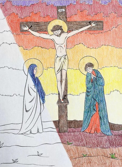 Good Friday Coloring Pages esty 2