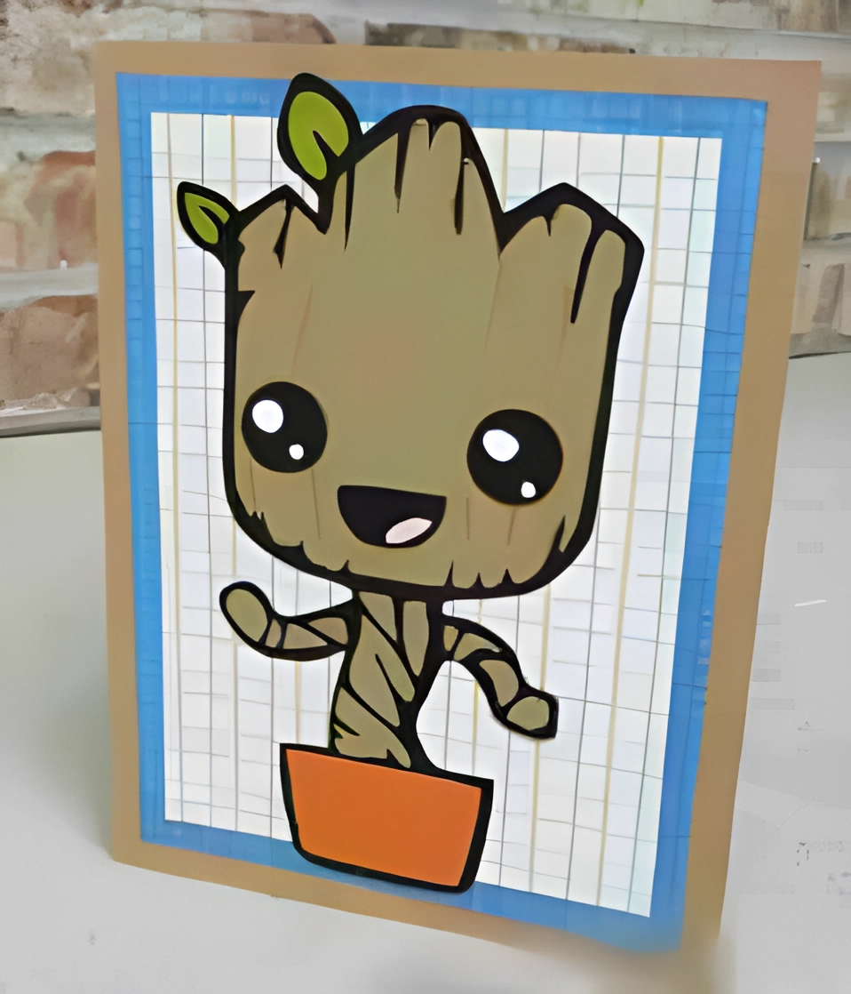 Groot coloring pages craft 5
