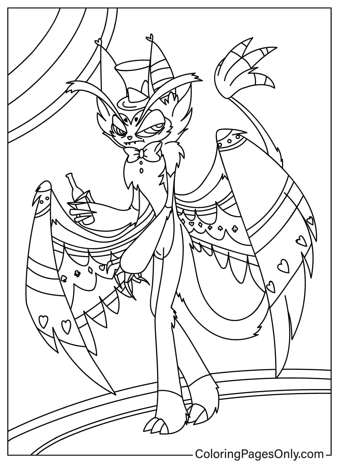 Husk Coloring Page Free from Husk