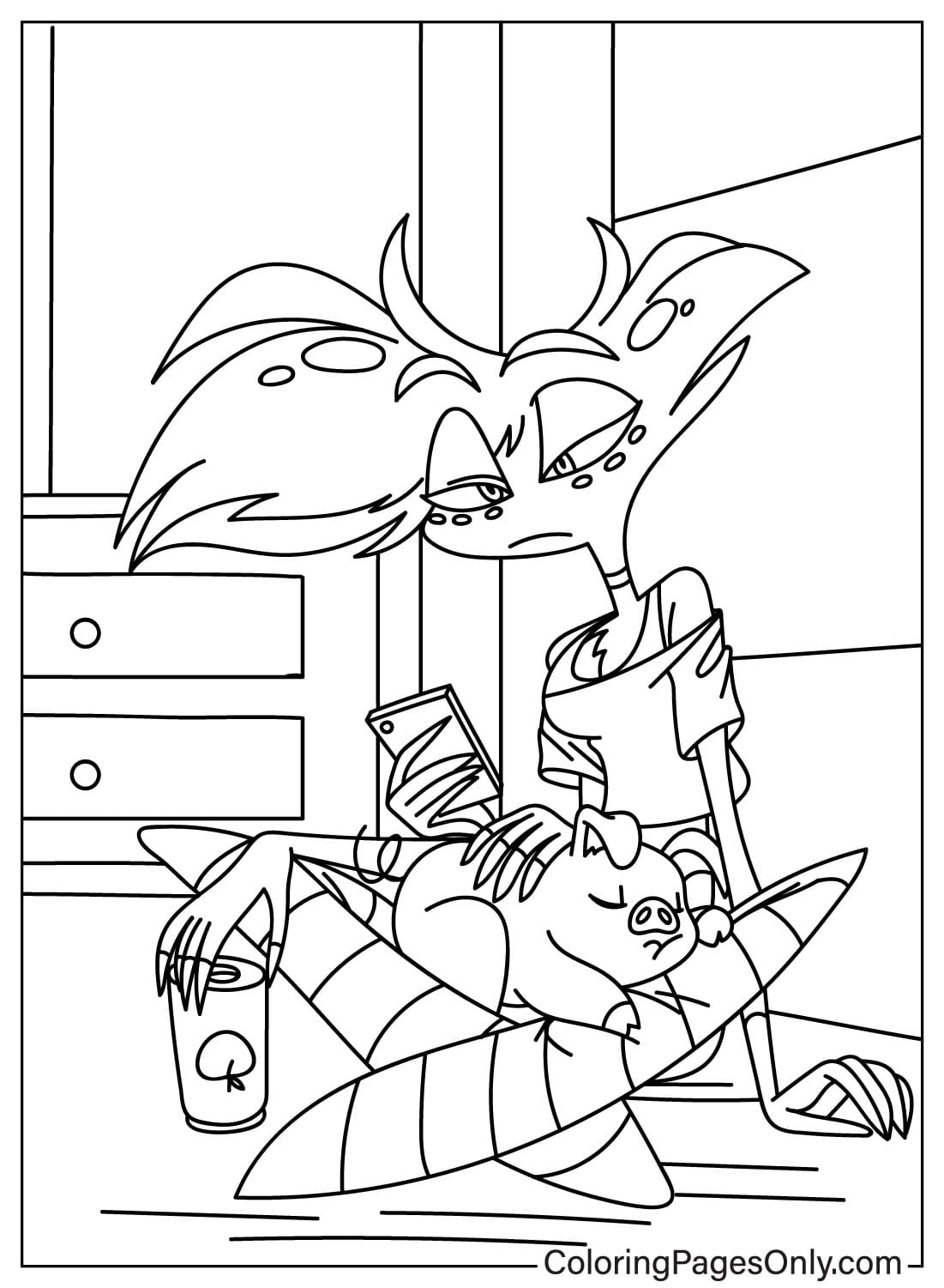 Images Angel Dust Coloring Page from Angel Dust