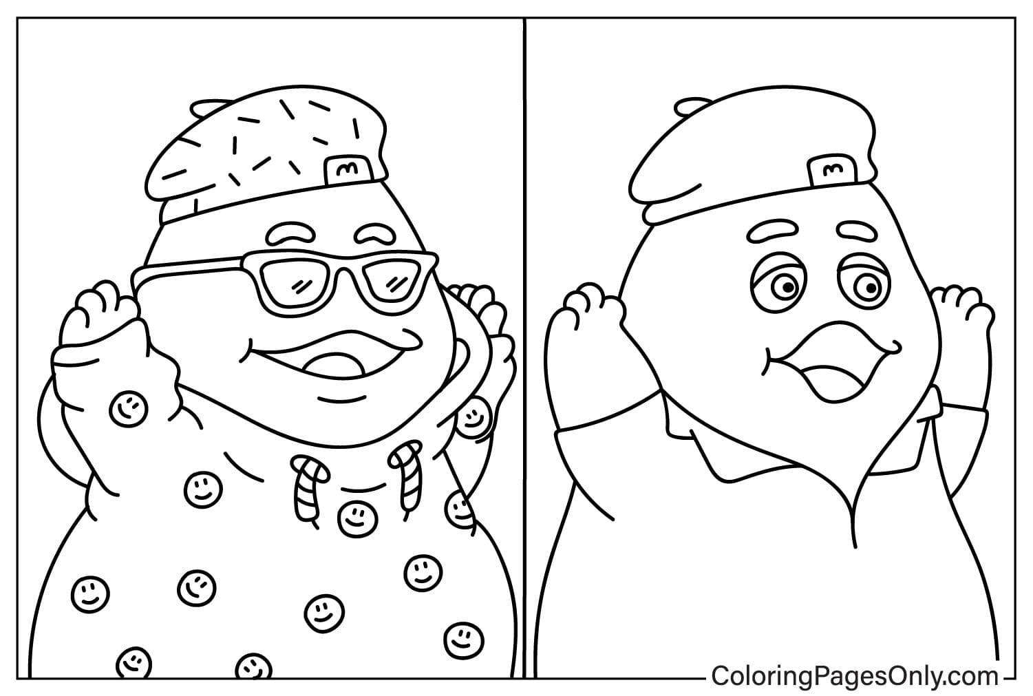 Images Grimace Coloring Page from Grimace