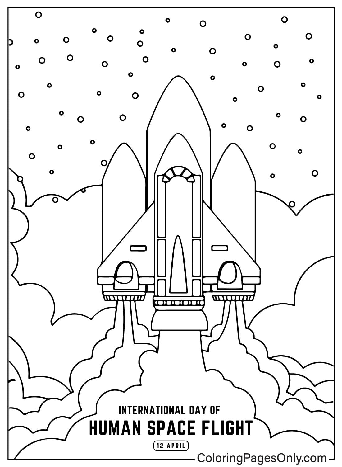 International Day of Human Space Flight Coloring Book from International Day of Human Space Flight