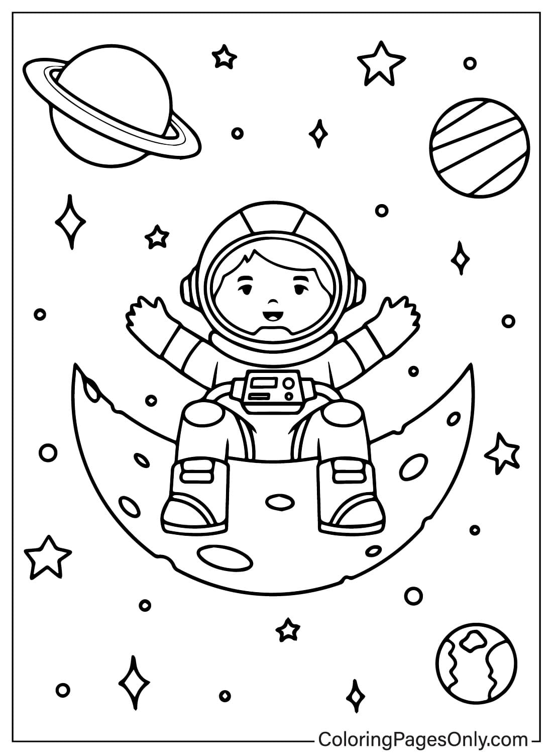 International Day of Human Space Flight Coloring Sheet from International Day of Human Space Flight