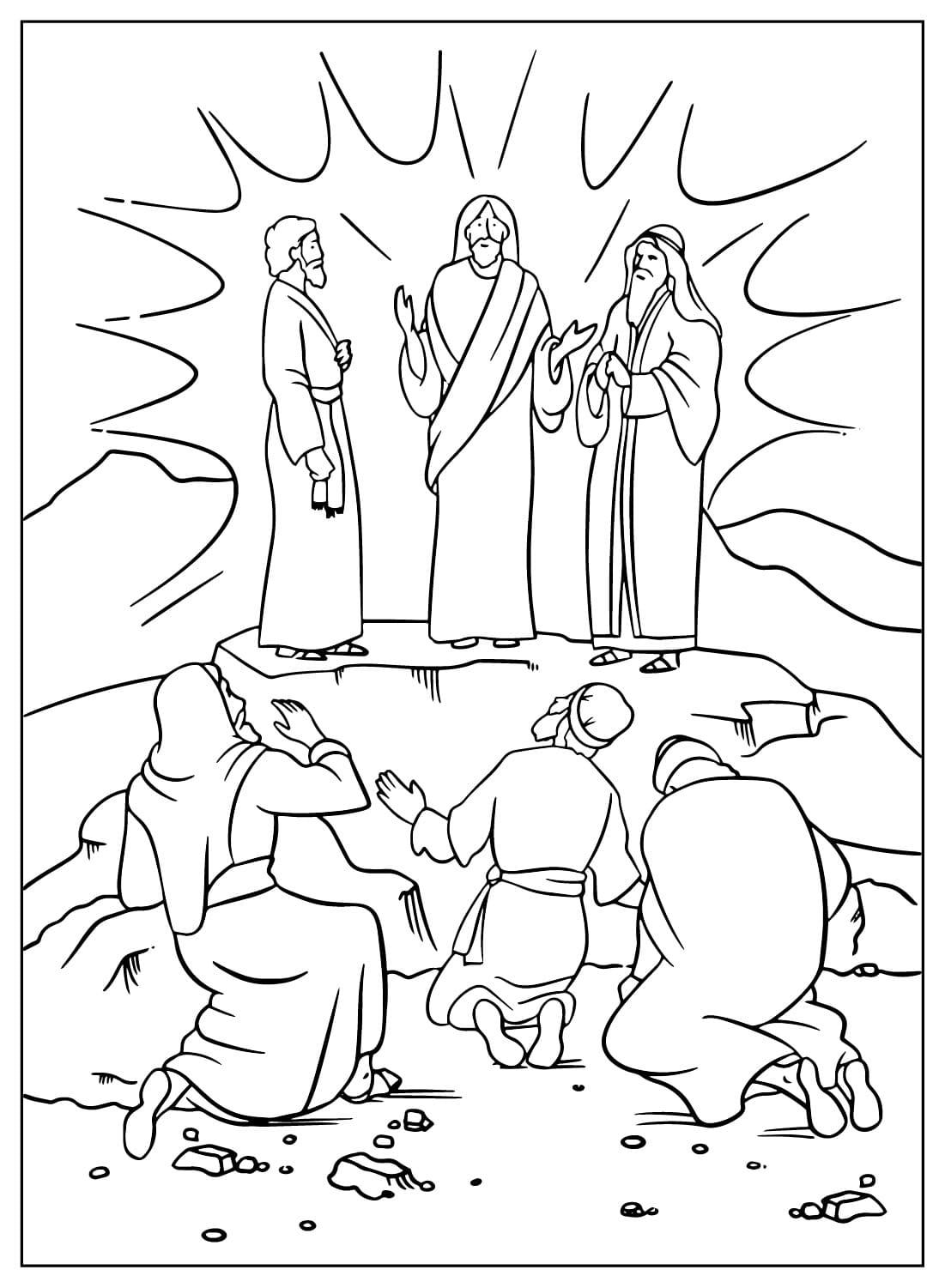 Jesus Transfiguration on the Mountain from Jesus