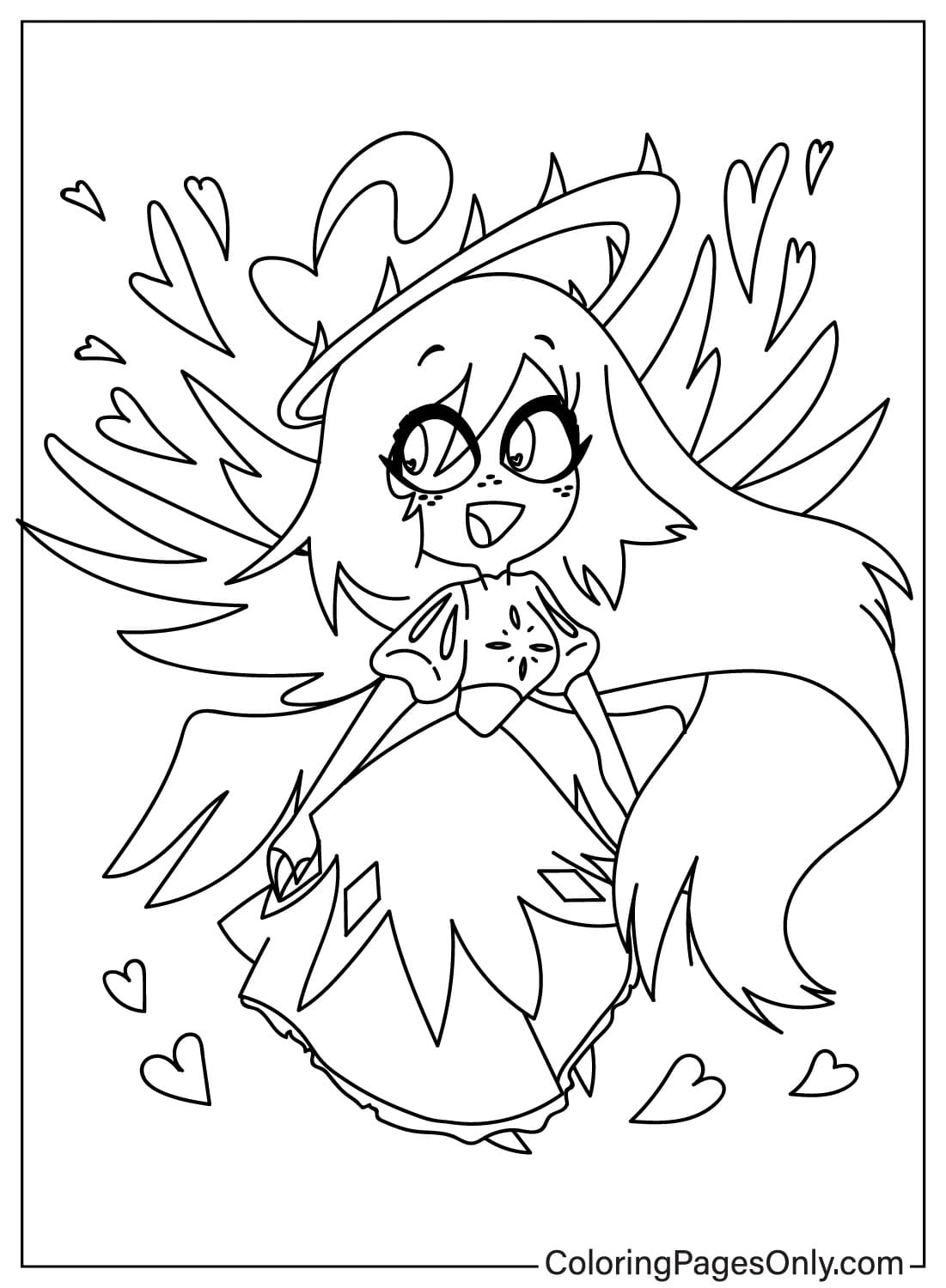 Kawaii Emily Coloring Page from Emily