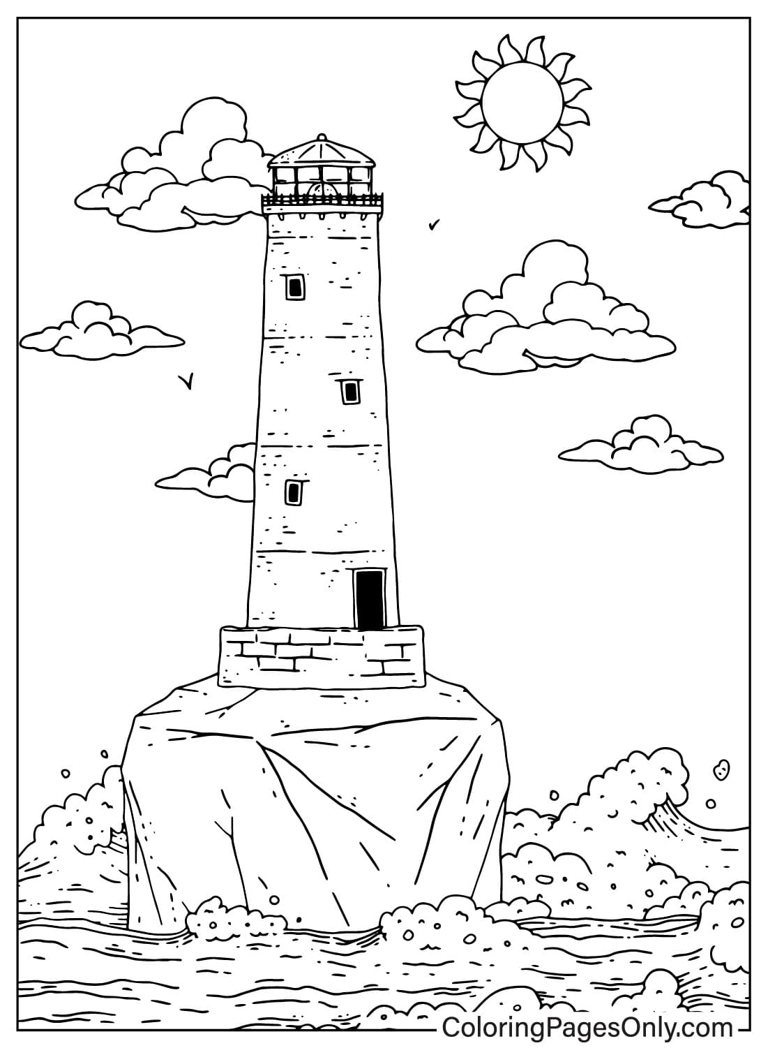 Раскраска маяк от Lighthouse