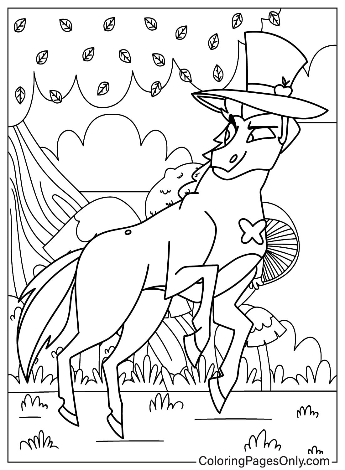 Lucifer Morningstar Transfiguration Coloring Page from Lucifer Morningstar